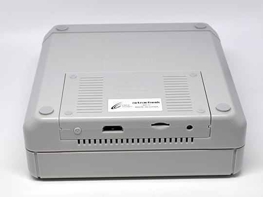 The console inserted into the cartridge unit.