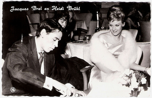 Jacques Brel and Heidi Brühl