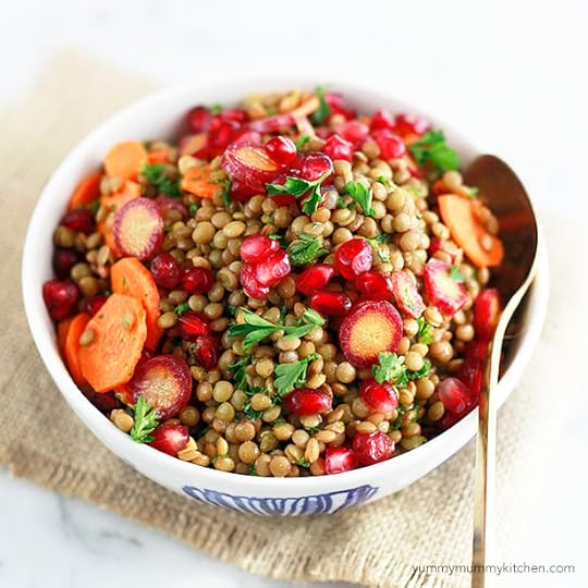 Vegan lentil salad recipe for winter