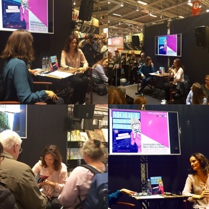 Doing an event at the Copenhagen Book Fair with my friend, the actress Ellen Hillinsø. I had such a fab time!