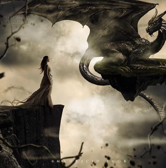 Woman and her dragon: 