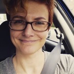 In the car ready to head north.