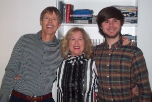We wish everyone a healthy, happy, and joyous 2016. Lee and J.R. pictured with Kevin Matheson, husband and father, manager.