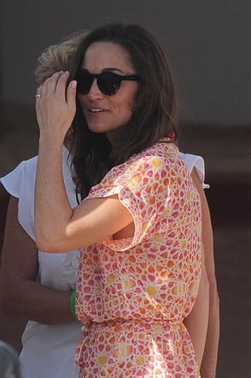 Pippa Middleton Gets Leggy, Sports Peachy, Flirty Mini Dress In 