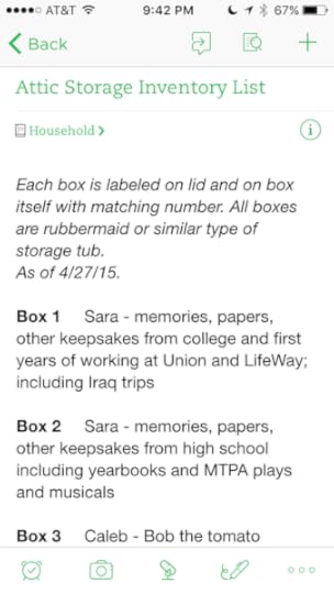 Use Evernote to Help Organize Your Attic | SaraHorn.com