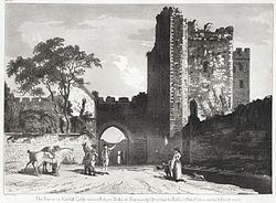 The tower in Cardiff where Robert was held prisoner. 