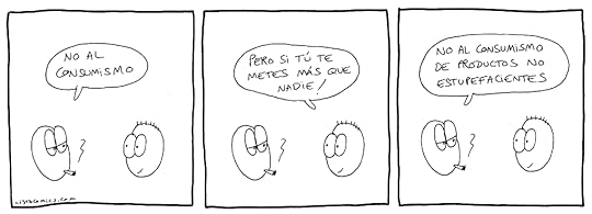 Tira cómica contra el consumismo.