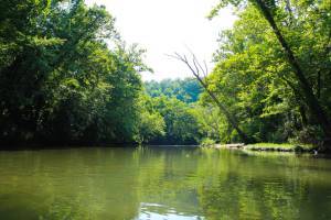 River canoeing view