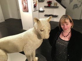 Jeannine with panther