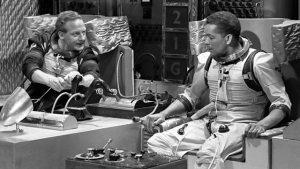 Steve Plytas (left) in Doctor Who