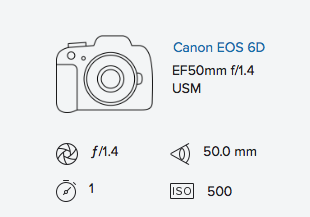 exif data rob moses canon 6d 50mm 1.4