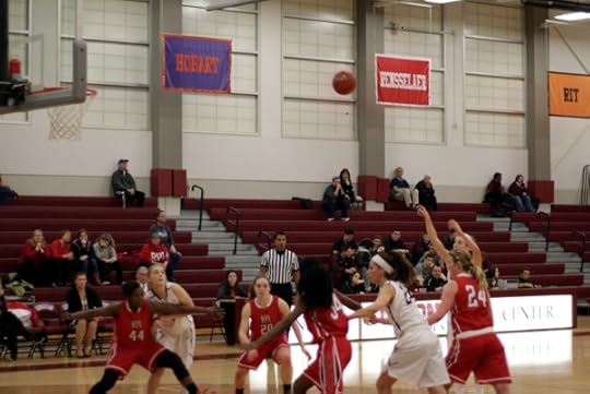 A free throw during the first half of the Union women's victory over RPI.