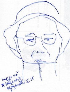 Đinh Cường -ngày hóa trị đỗ hồng ngọc vẽ 5.2015