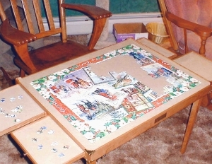 puzzle from a few years back with the table on its removable legs