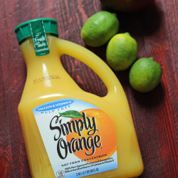 orange juice and fruit