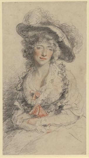 Unidentified lady, thought to be Grace Dalrymple Elliott by John Hoppner, British Museum.
