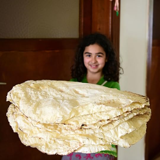 Turkish girl with bread