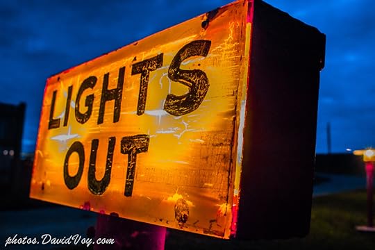 Lights Out Sign @ 61 Drive-In Theatre @ Dusk by David Voy on 500px.com