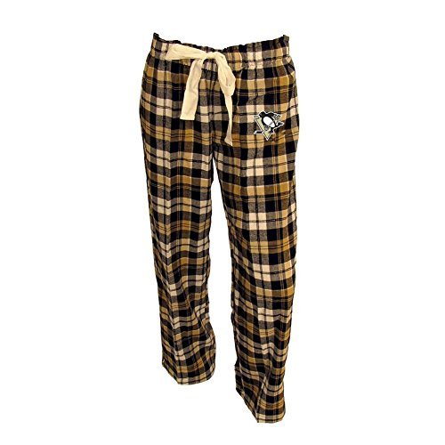 Pittsburgh Penguins Ladies Flannel Plaid Pajama Pants (X-Large)