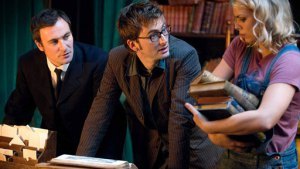 Derek Riddell (left) in Doctor Who