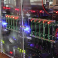 A 100-node cluster of Raspberry Pi 2 boards (image curtesy of Picocluster)