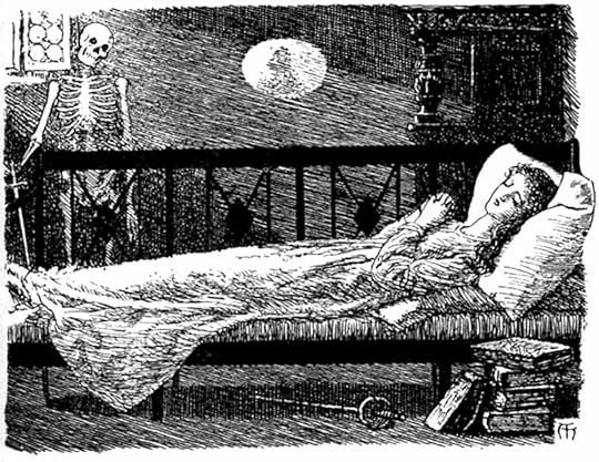 An illustration for Phantastes by Arthur Huges