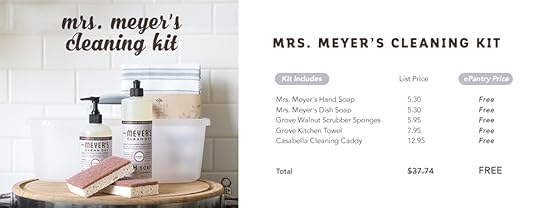Mrs. Meyer's FREE Cleaning Kit from ePantry