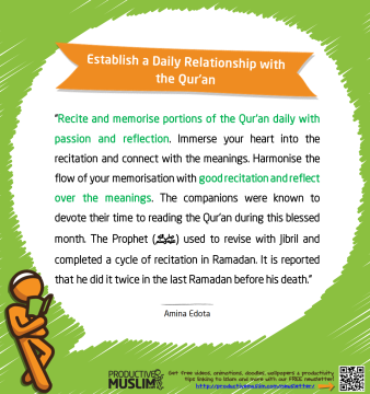 Establish a Daily Relationship with the Qur’an