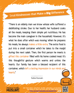 Small Kindnesses that Make a Big Difference