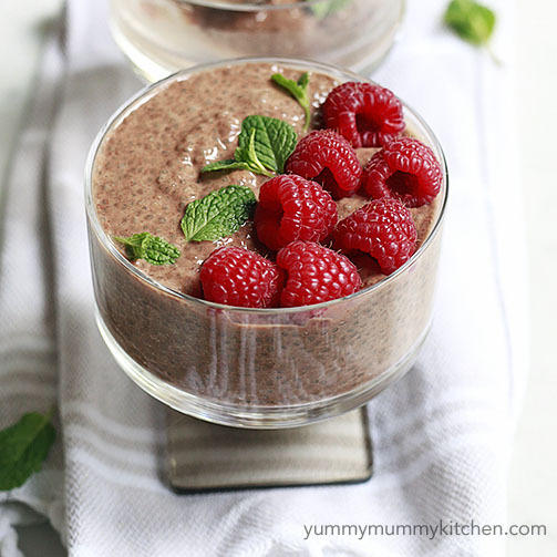 chocolate chia pudding 
