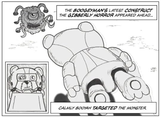 Robo Ted Anime Teddy Bear Manga Action Panel