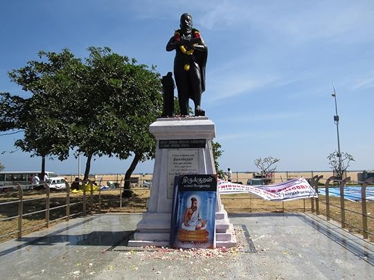 1330-feet Thiruvalluvar state at Marina beach, Chennai