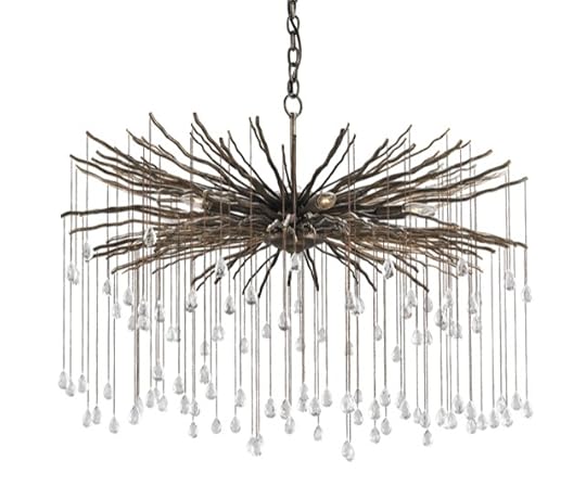 The Fen chandelier in the new Currey and Company product introductions.