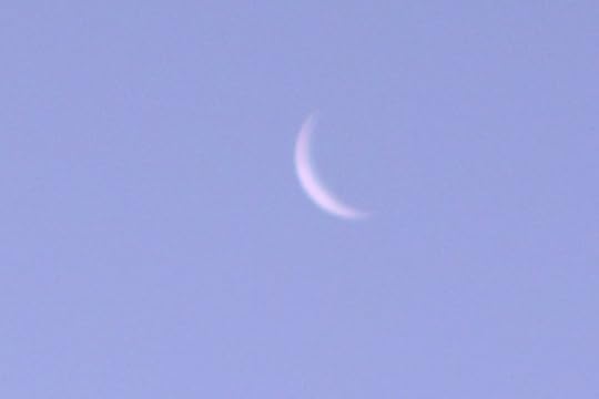 The crescent moon shot with the good camera.