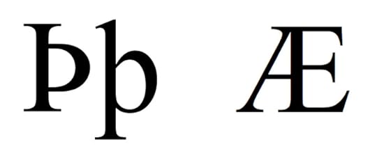 The letters 'thorn' and 'ash'.