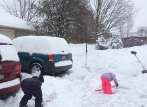 Snow shoveling