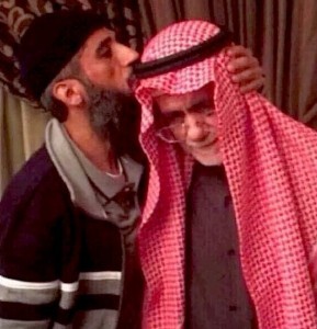 Fayiz al-Kandari reunited with his father after his release from Guantanamo (Photo courtesy of Barry Wingard).