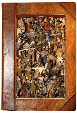 Book sculpture by Kerry Miller