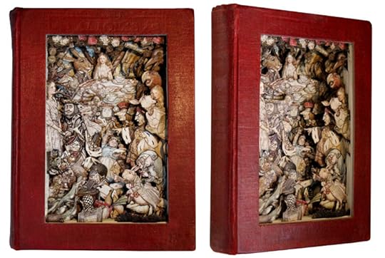 Book sculpture by Kerry Miller