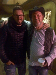 Creative Consultant Ivon Bartok and Director Bruce McDonald on the set of Dark Matter season 2