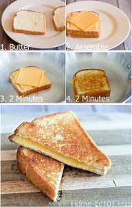 Step By Step Grilled Cheese Tutorial