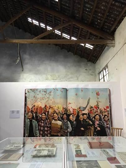 Installation of The Chinese Photobook exhibition, 