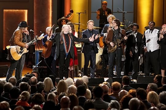 Willie Nelson receives a standing ovation at the conclusion of the 2015 Gershwin Prize for Popular Song concert at DAR Constitution Hall. Photo by Shawn Miller.