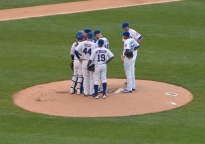 The pitcher's mound, a favorite gathering spot to talk about jammed eyelids, visiting fathers, cursed gloves and wedding gifts, was lowered from 15 inches to 10 inches for the '69 season.