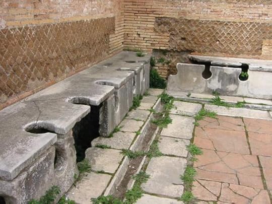 Roman public toilets, Ostia Antica.