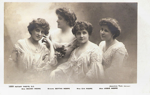 Eva Moore, Decima, Bertha and Jessie Moore