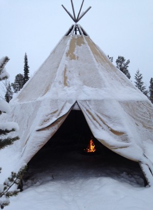 Vi stannade och fikade.