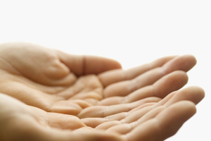 Open Hands --- Image by © Royalty-Free/Corbis