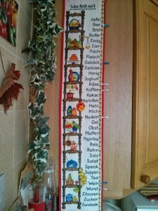 Practise your German using lists