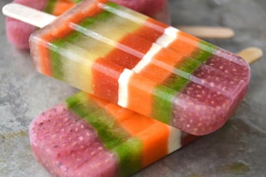 Power Smoothie Striped Popsicles from theviewfromgreatisland.com